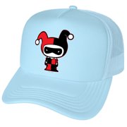 Batman Harley Quinn Cute Chibi Character Foam Snapback Trucker Hat - Unisex for Men and Women