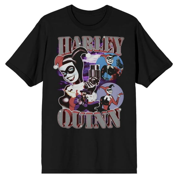 Batman Harley Quinn Men's Black T-shirt-Medium