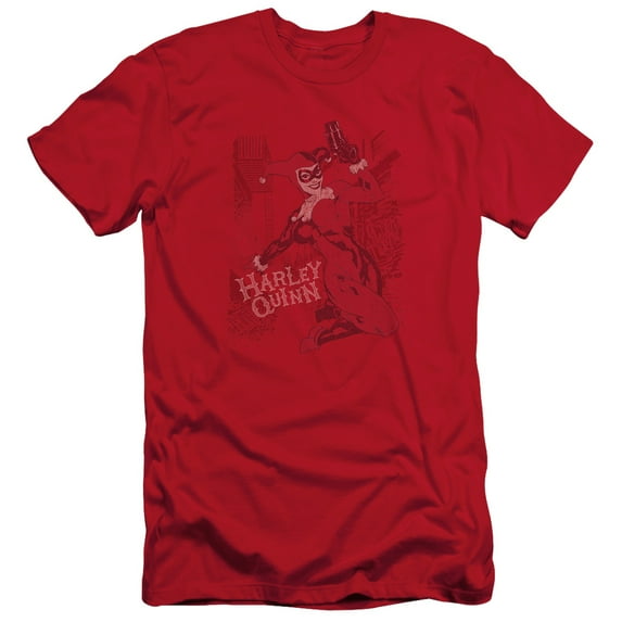 Batman - Harleys Packing - Slim Fit Short Sleeve Shirt - Small
