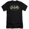 thumbnail image 1 of Batman Hawaiian Bat Premium Canvas T-Shirt Adult Slim Fit 30/1 Black, 1 of 1