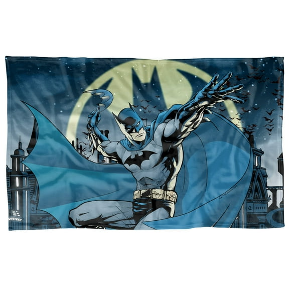 Batman Heed The Call Closeup Fleece Blanket 36' x 58'