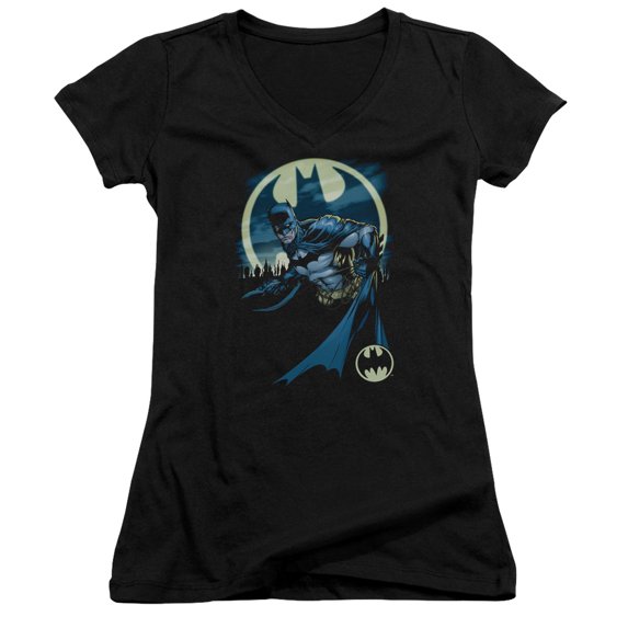 Batman Heed The Call Junior Women's T-Shirt V-Neck Black