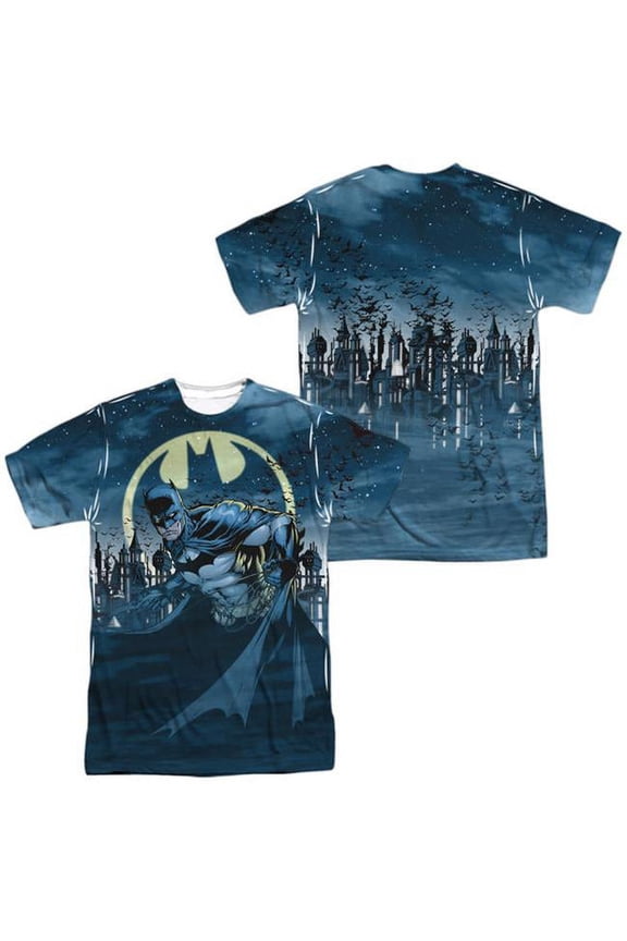 batman cartoon tv series movie heed the bat call adult 2-sided print t-shirt