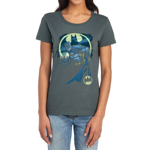 Batman Heed The Call Women's T Shirt, Charcoal, Small