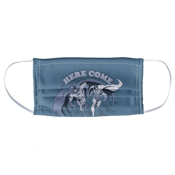 Batman Here Come and Robin 1-Ply Reusable Face Mask Covering, Unisex