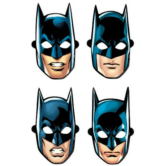 Batman 'Heroes Unite' Paper Masks (8ct)