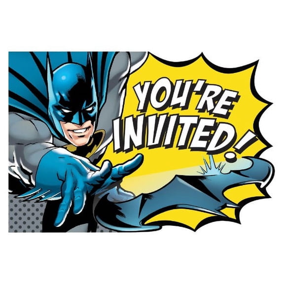 Batman 'Heroes Unite' Postcard Invitation Kit (1ct)