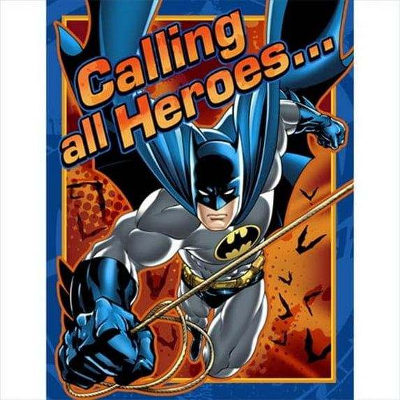 Batman 'Heroes and Villains' Invitations and Thank You Cards w/ Envelopes (8ct ea.)