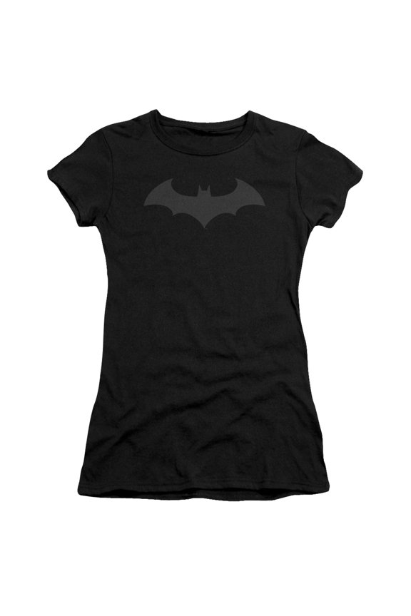 Batman - Hush Logo - Juniors Teen Girls Cap Sleeve Shirt - Large