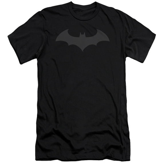 Batman Men's Hush Logo Slim Fit T-shirt Large Black