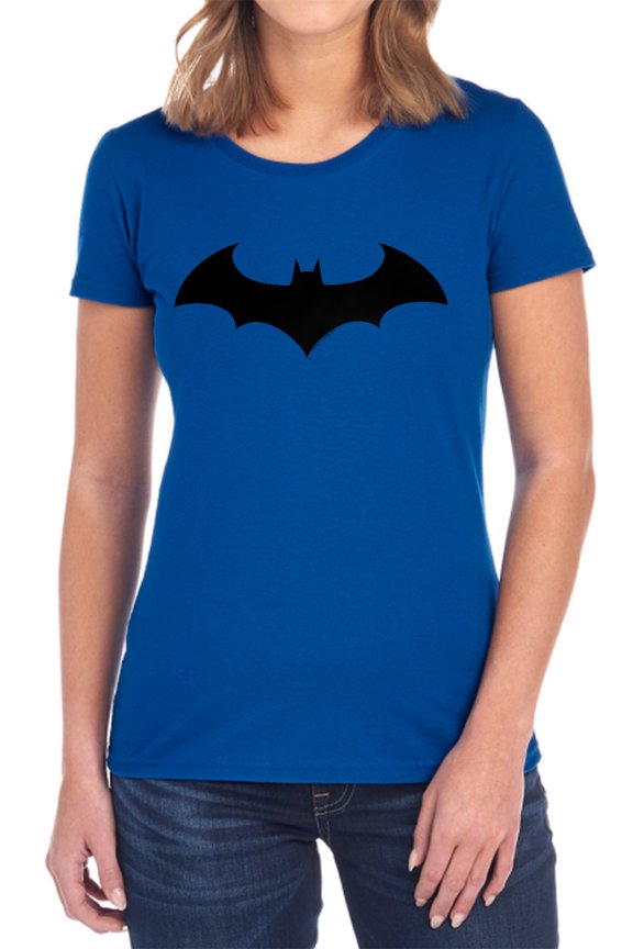 Batman Hush Logo Women's T Shirt, Royal, Large