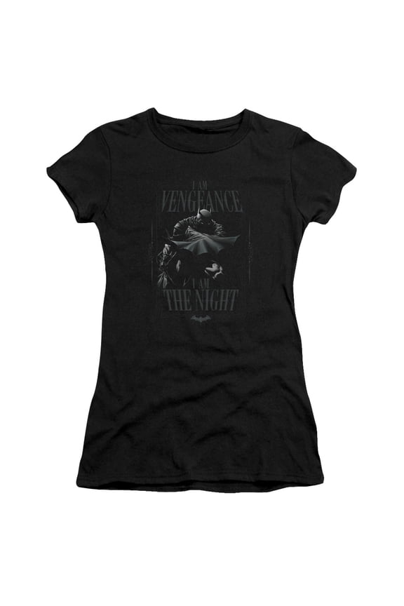 Batman I Am S/S Junior Women's T-Shirt Sheer Black