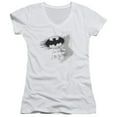 thumbnail image 1 of Batman I Am Vengeance Junior Women's T-Shirt V-Neck White, 1 of 1