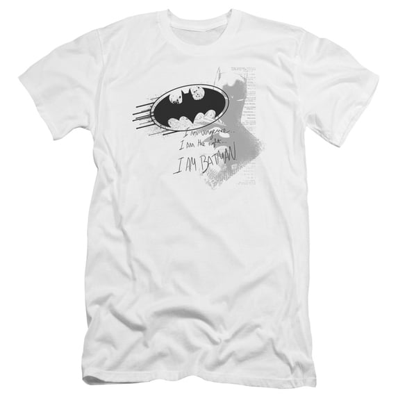 Batman - I Am Vengeance - Premium Slim Fit Short Sleeve Shirt - Medium