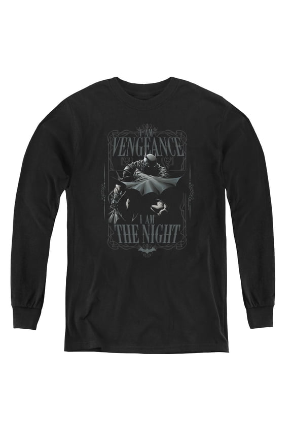 Batman - I Am - Youth Long Sleeve Shirt - Large