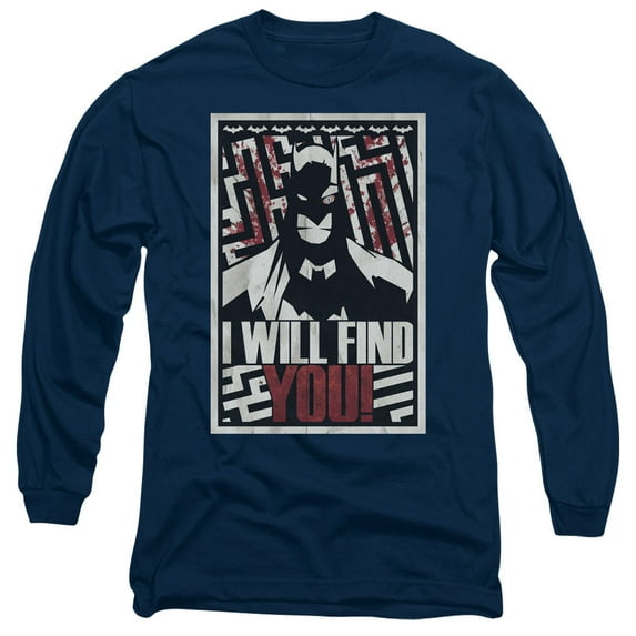 Batman - I Will Fnd You - Long Sleeve Shirt - X-Large