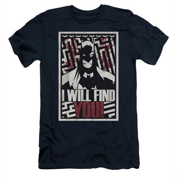 Batman-I Will Fnd You - Navy- Small
