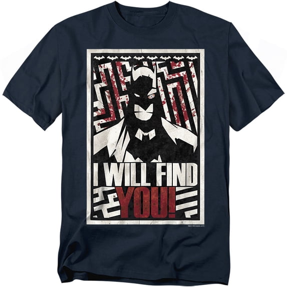 Batman T-Shirt I Will Fnd You Unisex Graphic Tee For Men & Women