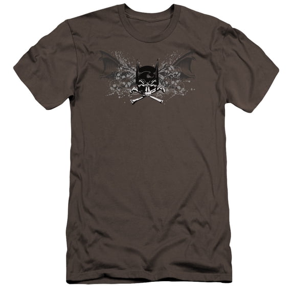 Batman Ill Omen Premium Canvas T-Shirt Adult Slim Fit 30/1 Charcoal
