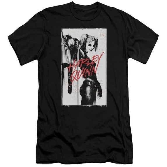 Batman - Inked Quinn - Slim Fit Short Sleeve Shirt - Large