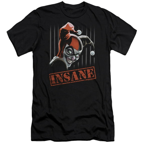 Batman Insane S/S Adult 30/1 T-Shirt Black