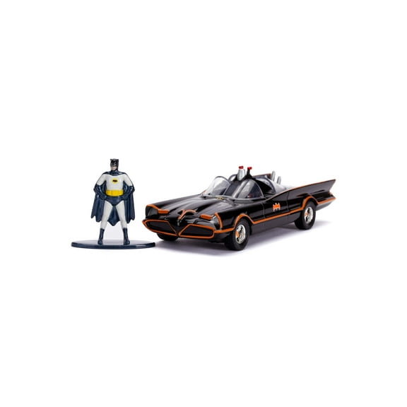 Batman Jada Toys 1966 Classic TV Series Batmobile and Batman Action Figure Set (1.65")