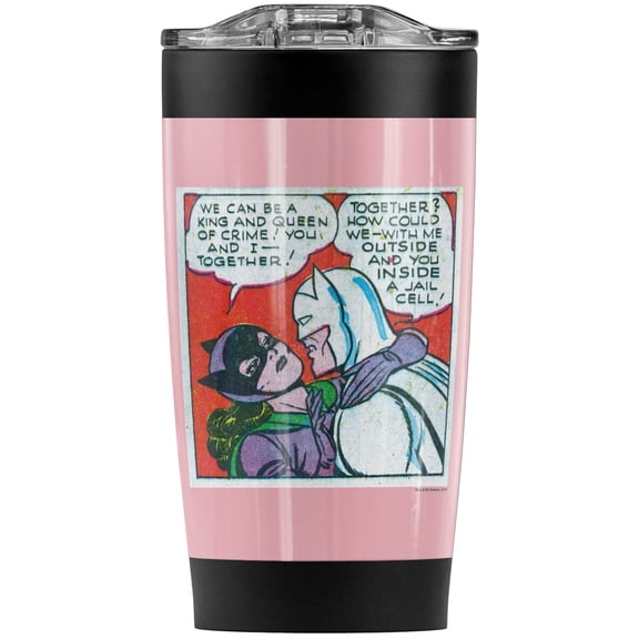 Batman Jail Cell Stainless Steel Tumbler 20 oz Coffee Travel Mug/Cup, Vacuum Insulated & Double Wall with Leakproof Sliding Lid | Great for Hot Drinks and Cold Beverages