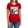 thumbnail image 1 of Batman Jail Cell Women's T Shirt, Red, Small, 1 of 6