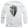 thumbnail image 1 of Batman Joker Airbrush Long Sleeve T-Shirt Adult 18/1 White, 1 of 2