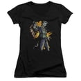 thumbnail image 1 of Batman Joker Bang Junior Women's T-Shirt V-Neck Black, 1 of 1