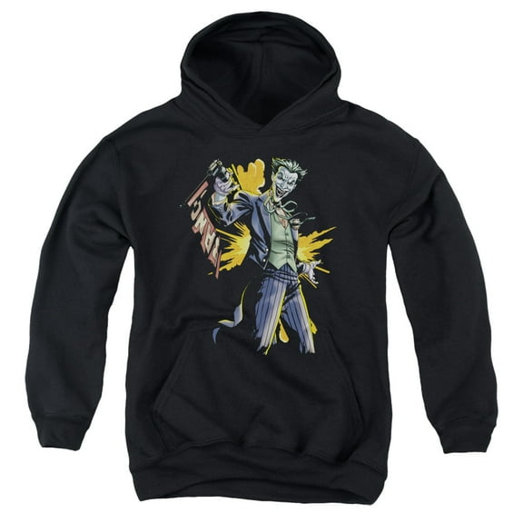 Batman - Joker Bang - Youth Hooded Sweatshirt - Large