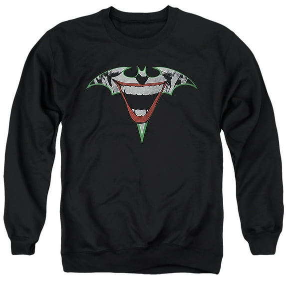 Batman - Joker Bat Logo - Crewneck Sweatshirt - Large