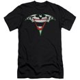 thumbnail image 1 of Batman Joker Bat Logo S/S Adult 30/1 T-Shirt Black, 1 of 1