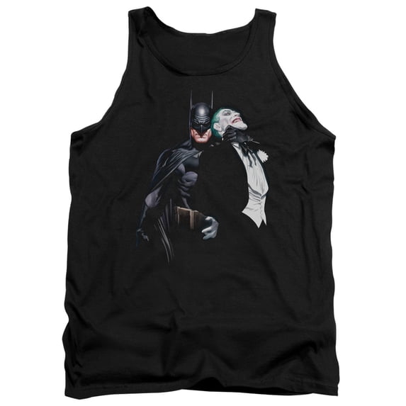 Batman Joker Choke Adult Tank Top Black