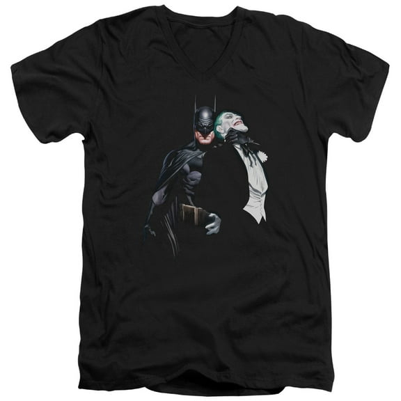 Batman - Joker Choke - Slim Fit V Neck Shirt - Medium