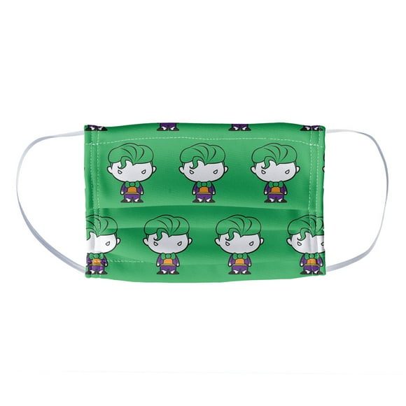 Batman Joker Cute Chibi Character Pattern 1-Ply Reusable Face Mask Covering, Kids