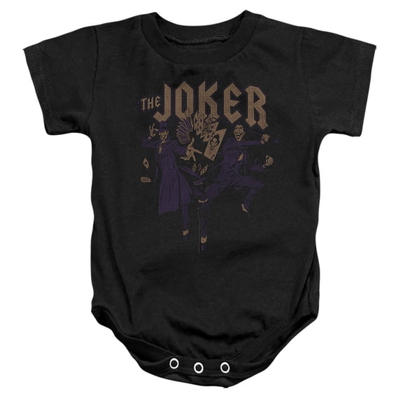 Batman Joker Duo Unisex Infant Snap Suit for Baby (18 Months) Black