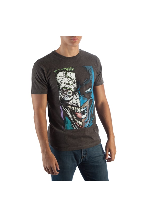 Batman Joker Half Face Tee Shirt T-Shirt-Small