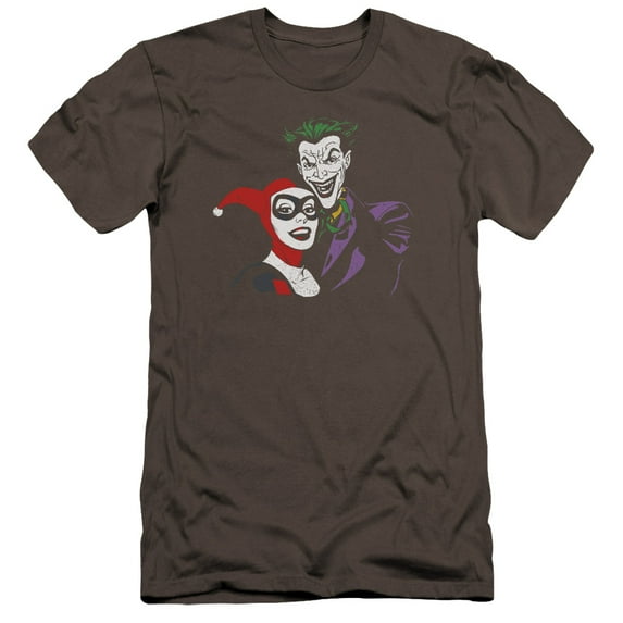 Batman - Joker & Harley - Premium Slim Fit Short Sleeve Shirt - Small