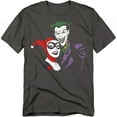 thumbnail image 1 of Batman T-Shirt Joker & Harley Unisex Graphic Tee For Men & Women Charcoal, 1 of 7