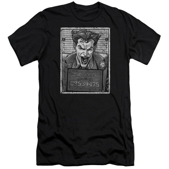 Batman - Joker Inmate - Premium Slim Fit Short Sleeve Shirt - Medium