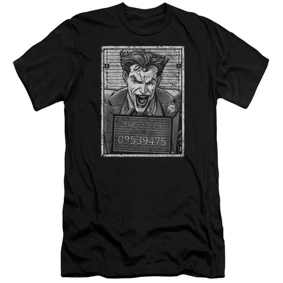 Batman - Joker Inmate - Premium Slim Fit Short Sleeve Shirt - Small