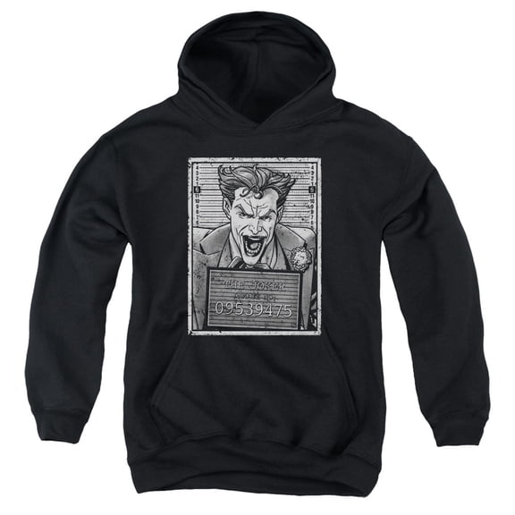 Batman - Joker Inmate - Youth Hooded Sweatshirt - Large