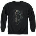 thumbnail image 1 of Batman Joker Leaves Arkham Adult Crewneck Sweatshirt Black, 1 of 1