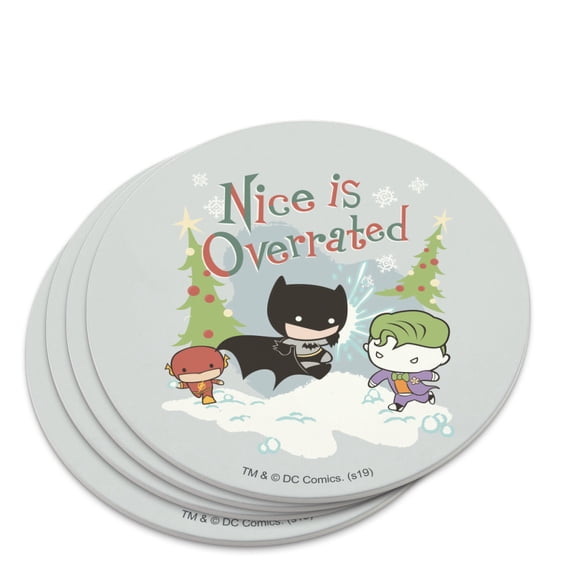 Batman Joker Nice is Overrated Novelty Coaster Set