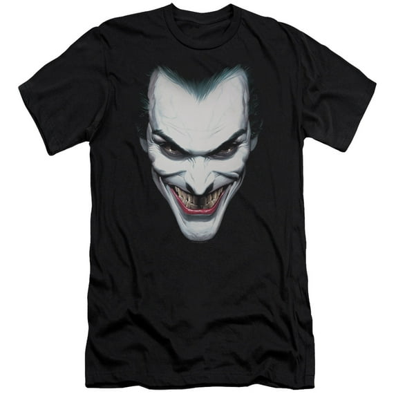 Batman Joker Portrait-Hbo S/S Adult 30/1 T-Shirt Black