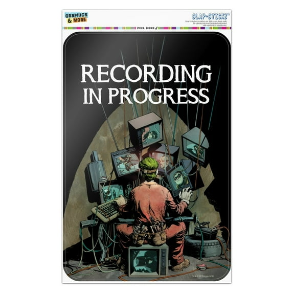 Batman Joker Recording in Progress Home Business Office Sign
