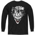 thumbnail image 1 of Batman Joker Red On Black Kids Long Sleeve T Shirt (Small) for Youth Boys and Girls, Black, 1 of 4