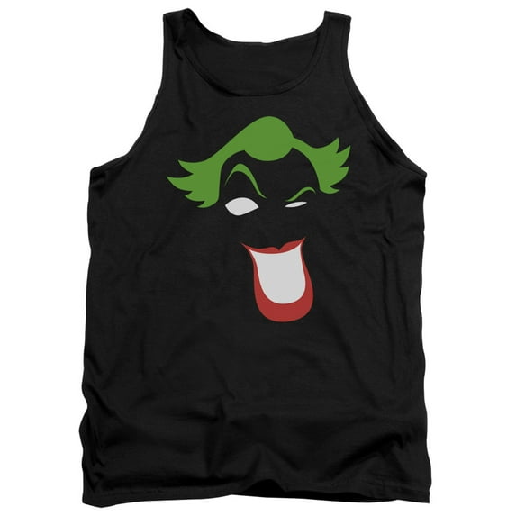 Batman Joker Simplified Adult Tank Top Black