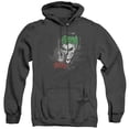 thumbnail image 1 of Batman Joker Sprays The City Adult Heather Hoodie Sweatshirt Black, 1 of 1